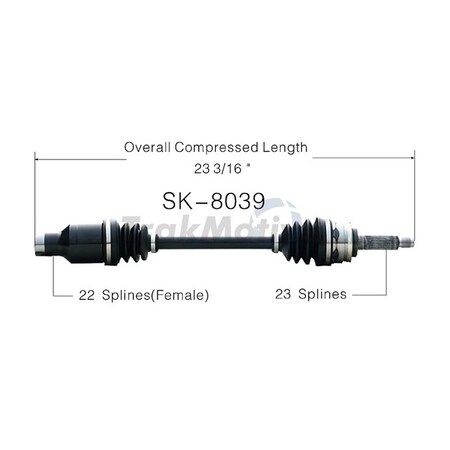 Surtrack Axle Cv Axle Shaft, Sk-8039 SK-8039